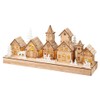Lumineo LED Wood Village Center Scene, 5.3" Tall, Warm White