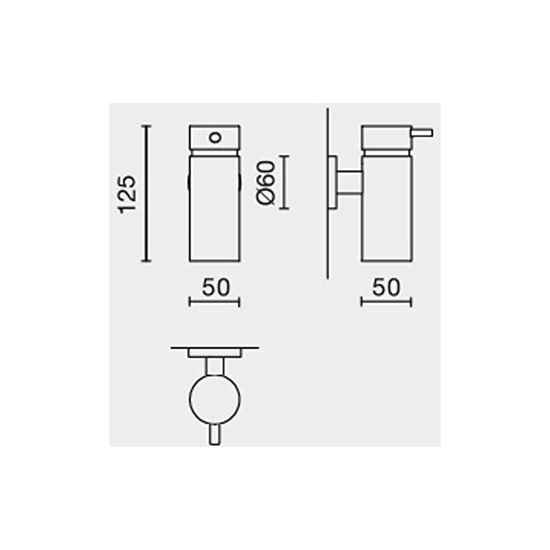 Zack 40307 Manola Lotion Dispenser Small