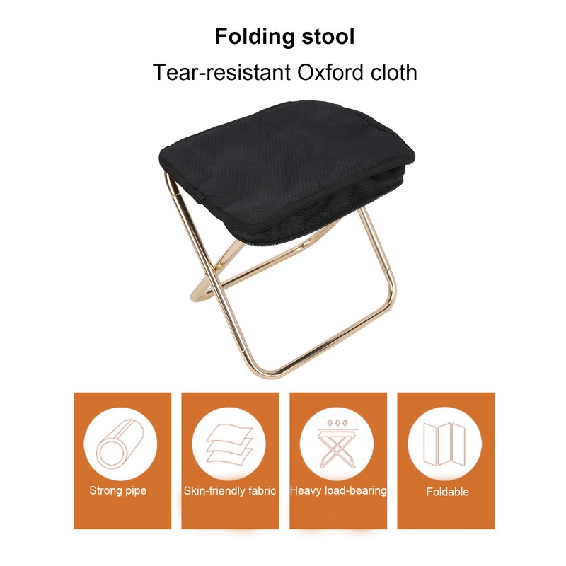 Aluminum Alloy Folding Stool Outdoor Camping Fishing Hiking BBQ Portable