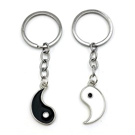 ZYALTFDC Couple Gifts Keychain for Boyfriend Girlfriend Matching Yin Yang Key Ring Anniversary Christmas Gift for Husband Wife Best Friend Women Gifts for BFF Bestie Men Keychain