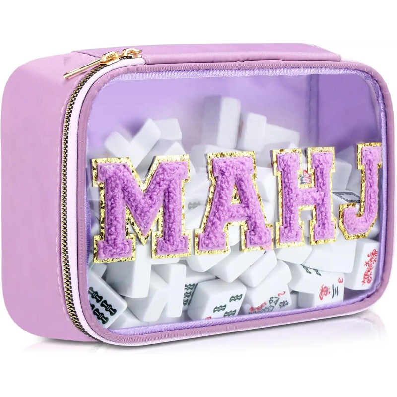 Embroidered Letter Unisex Waterproof Stowable Large Capacity Customized Mahjong Bag