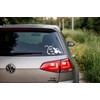 Get Off My Tail Cow Funny Car Bumper Sticker -