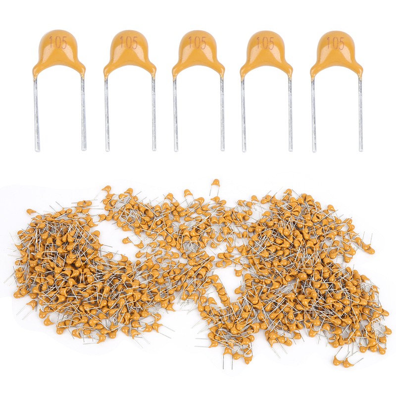 1000Pcs Ceramic Capacitor InLine Monolithic 1UF Pin Pitch 5.08MM DC50V