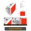 JandCase Red Night Light, Red NightLight[2 Pack],0.3W LED Night Light