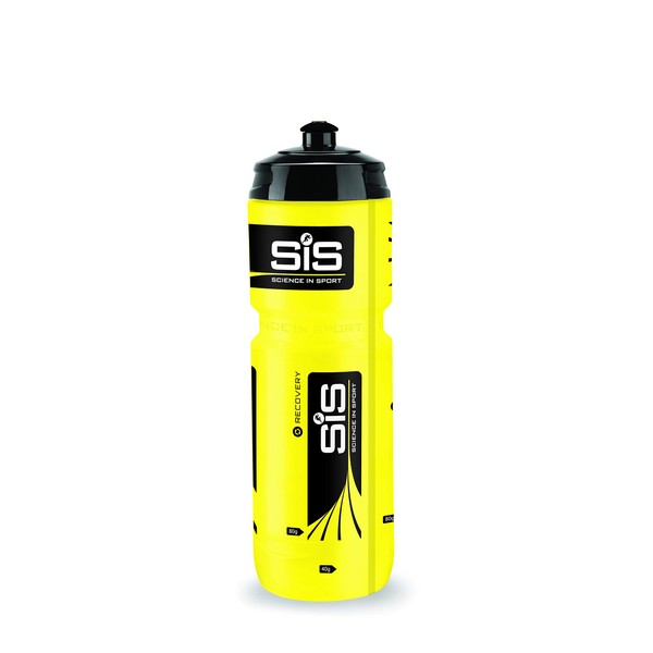 Science in Sport Pro Water Bottle w/Easy Mixing | Yellow Squeeze Water Bottle w/Running Lockable Valve - 27 Fluid Ounce
