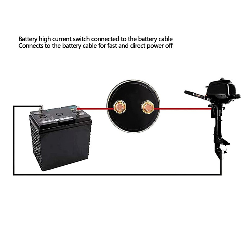 Battery Disconnect Switch DC12V Power Cut Off Master Isolator Switch