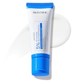 SKINTIFIC Crema Hidratante Facial 5% B5 + 5X Ceramidas, Gel Ligero con Ácido Hialurónico 4D y Centella Asiática, para Piel Sensible, Mixta, Grasa y Se