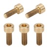 50Pcs Cap Hex Socket Screw Copper Fastener Hardware Tools Industrial