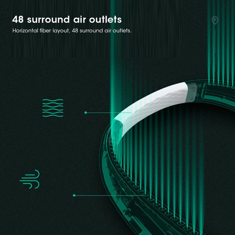 USB Hanging Neck Fan Leafless Handheld Portable M6 Suitable for