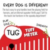 Jolly Pets Jolly Tug-a-Mal Cow Tug/Squeak Toy, Small