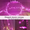 Pink Bed Canopy with 100 LED Star Lights, Princess Elegant
