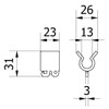 BAUZAUNWELT Plastic Line Holder Suitable for All Line Posts with