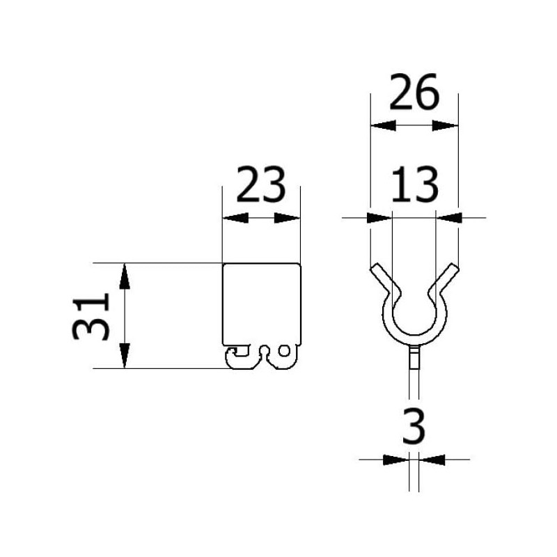 BAUZAUNWELT Plastic Line Holder Suitable for All Line Posts with