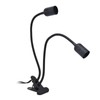 Table Lamp Holder E27/E26 Black Double Headed 360 Degree Adjustable