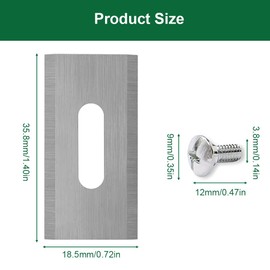 Pack of 20 Replacement Blades for Robot Lawnmower Universal Lawnmower Blades Titanium Robot Lawnmower Blade
