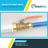 SharkBite 1 Inch PVC x 3/4 Inch CTS Ball Valve,