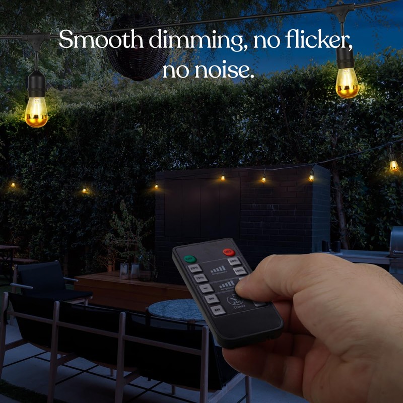 Brightech Smart Dimmer Plug for LED Outdoor String Lights, Comes