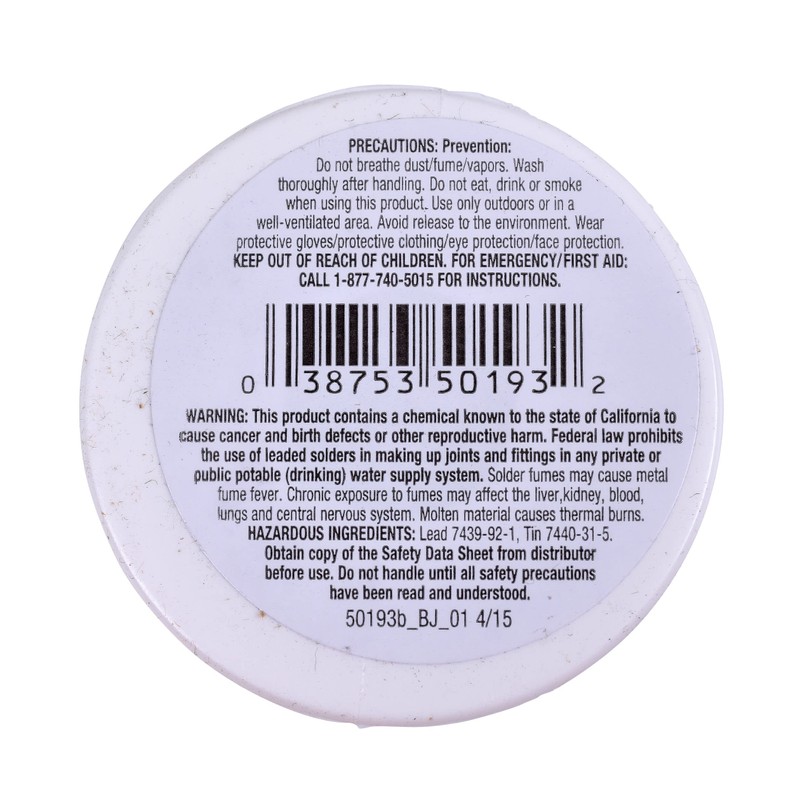 OATEY 50193 Acid Core Wire Solder, 0.5 Lb. Carded, Solid,