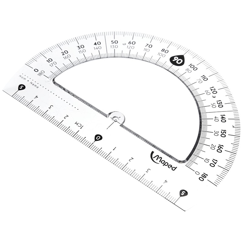 Maped M146134 180 Degree Protractor 1 Piece 12 cm with
