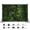 DORCEV 10x7ft Jungle Forest Photography Backdrop for Outdoorsy Camping Theme