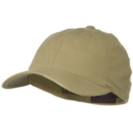 Flexible Garment Washed Cotton Cap - Khaki L-XL