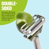 Tasty Julienne Vegetable Peeler with Cleaning Brush, Sharp Stainless Steel
