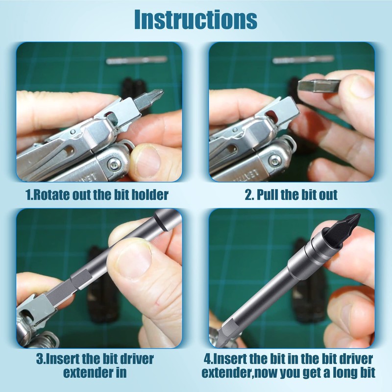 Dreyoo Multitool Bit Driver Extender, Multi Tool 1/4 Bit, Bit