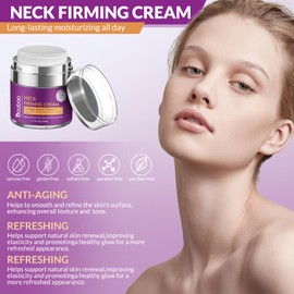 Advanced Neck Firming Cream-Lifting & Skin Tightening, Anti-Aging Moisturizer for Face– 3% Retinol & Hyaluronic Acid for Wrinkle Reduction, Neck & Décolleté – Deep Hydration, 1.76 FL OZ