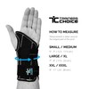 Trainers Choice Wrist Brace and Support with Double Stays Assists