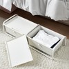 DormCo Suprima® Underbed Storage - Lidded 2 Section - White