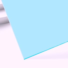 Generic Baby Blue A4 Size Acrylic Sheet, 210mm x 297mm, 3mm Thickness
