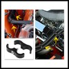 Hihaha 4pcs Black AN12 24mm Car Hose Separator Clamp Adapter