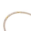 sineed Bubble Letter Necklace Gold Tennis Necklaces for Women 14K