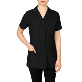Tess Women's Salon Smock – Bleach-Proof Stylist Jacket, Lightweight Button-Down Uniform with Pockets for Cosmetology