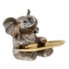 Ciieeo 1 Set Resin Elephant Crafts Elephant Model Bird Feeder