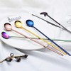 Long Handle Spoon Stainless Steel Spoons teaspoons Mark Spoon Coffee