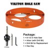 VIKITON 8-1/2 Inch Hole Saw with Arbor for Metal Wood