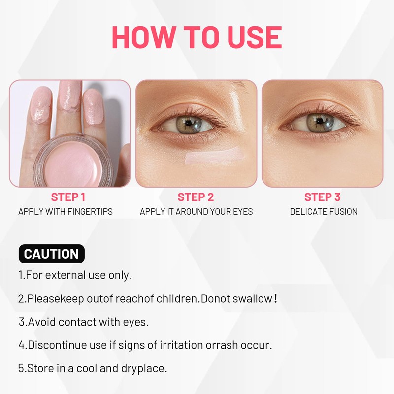 Leogony 2 Pcs Under Eye Brightener, Super Luminous Concealer for