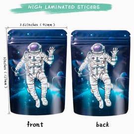 Nezyo 150 Pieces Polyester Film Bag 3.5g,Reliable Bags 3.5 x 4.7 Inch,Resealable Zip Lock Foil Food Storage Bag Stand-up Packaging Pouch