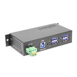 Coolgear 4 Port Managed USB 3 Hub w/ 15KV ESD Surge Protection