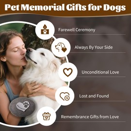 Loss of Dog Sympathy Gift Forever in My Heart in Memory of Dog Stone Pet Rock for Loss of Dog Memorial Stone Passed Away Gift Dog Remembrance Gift Paw Print Stone Original Color 1pcs