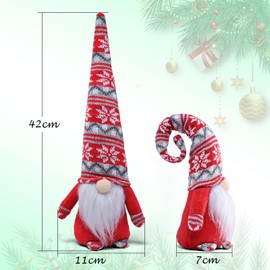 JOYSAL Christmas Gnome, Christmas Decoration Gnome Figures, 42 cm High Santa Tomte Gnome for Christmas Decoration