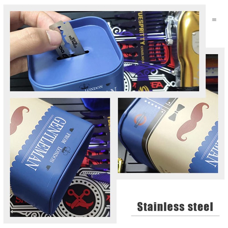 minkissy Blue Disposable Blades Case Safety Razor Blades Recycling Box