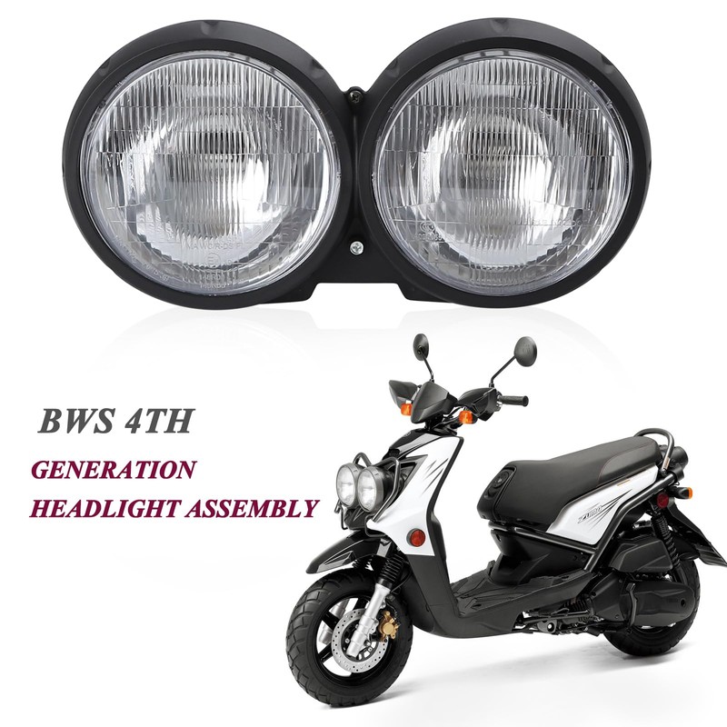 mokuo Motorcycle Head Light Assembly 12V 35W Halogen Lamp Made