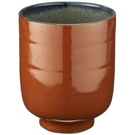 波佐見焼 湯のみ (小) 手描ふくろう柄 赤色 83973