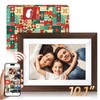 【Christmas Gift】10.1 Inch WiFi Digital Picture Frame - Smart Wood
