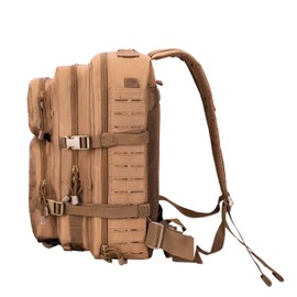 ZSearARMY - Mochila táctica de 40 litros, bolsa militar de camuflaje, resistente Molle para senderismo, camping, Beige Bronceado, Mediano, Táctica