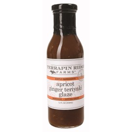 Terrapin Ridge Farms Gourmet Apricot Ginger Teriyaki Glaze – One 12 Fluid Ounce Bottle
