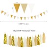White Gold Champagne Birthday Decorations - 27pcs
