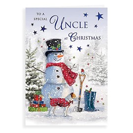 Regal Publishing Traditional Christmas Card Uncle - 9 x 6 inches